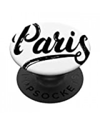 Design parisien PopSockets PopGrip - Support et Grip pour Smartphone/Tablette avec un Top Interchangeable