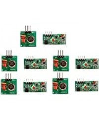 DollaTek 5Pcs 433 MHz RF sans Fil Émetteur  et Module récepteur  Kit pour Arduino Raspberry Pi