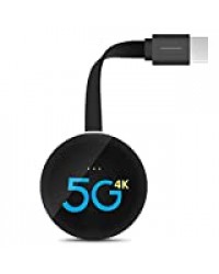 Dongle d'affichage WiFi Maxsooner 4K 5G, Adaptateur d'affichage HDMI sans Fil, récepteur de Mise en Miroir d'écran Mobile du téléphone vers de Grands écrans pour iOS Android vers TV