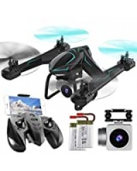 Drone Portable Caméra WiFi Quadcopter Transmettre en Temps réel FPV Mode sans tête Dron Plan Quadrocopter Drones Avion R/C Moteur Technique UAV 200w Caméra HD