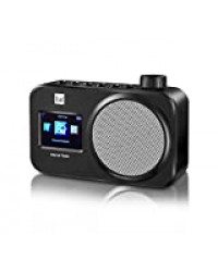 Dual IR 11 Radio Internet Wi-FI avec écran Couleur (WiFi, Streaming Audio UPnP, Recherche Automatique réseau, Fonction réveil, Fonctionnement sur Secteur) Noir