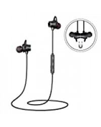 Écouteurs Bluetooth Sport, Oreillette Bluetooth 4.1 sans Fil Stéréo Hi-FI avec Mic HD Magnétique Mains Libres AntiBruit Temps de Lecture 6-8H Compatible avec iPhone Android Huawei iPad Samsung etc