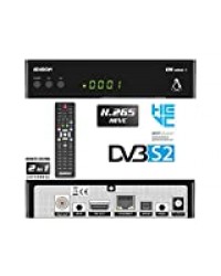 EDISION OS NINO+ DVB-S2, Ε2 Linux Full HD Récepteur Satellite H265 HEVC, 2in1 IR remote control, Noir