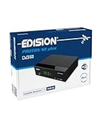 EDISION Proton S2 Plus Full HD récepteur Satellite DVB-S2 FTA, Unicable Soutien, USB Wi-FI Soutien, LAN, HDMI, SCART, SPDIF, IR, Lecteur multimédia USB, Télécommande Universelle 2en1