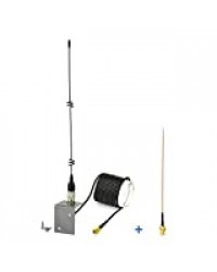 Eightwood Antenne 3G 4G Antenne SMA 5Dbi (Extension SMA de 3 m + Base Portable) Antenne Internet Internet des Objets pour 4G Routeur antenne 3G 4G GSM/UMTS/HSUPA/HSDPA