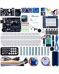 ELEGOO Carte Starter Kit de Démarrage Super avec Guide d'Utilisation Français pour Débutants et Professionnels DIY Compatible avec Arduino IDE