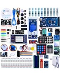 ELEGOO Mega 2560 R3 Kit de Démarrage Ultime Le Plus Complet avec Manuel d'Utilisation Français pour Débutants et Professionnels DIY Compatible avec Arduino IDE