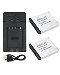 ENEGON Batterie de Remplacement (2 Paquets) et Kit de Chargeur pour Canon NB-6L, NB-6LH, CB-2LY et Canon PowerShot SX510 HS, SX500 is, SX700 HS, SX280 HS, SX260 HS, SX170 is et Plus d'Appareils Photo