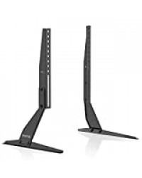 Eono by Amazon Support TV Pieds sur Table avec Hauteur Ajustable pour Ecran TV/PC/LED/Plasma 23 à 43 Pouces