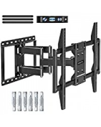 Eono par Amazon - Support Murale TV Orientable Inclinable, pour la Plupart des Téléviseurs de 42-70 Pouces à LED, LCD, OLED et à Plasma Jusqu'à VESA 600x400mm et 45,5kg, avec Chevilles Fischer, PL2126