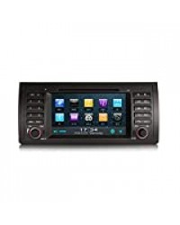 Erisin Autoradio 7" pour 5 Series E39 X5 E53 M5 Lecteur DVD multimédia avec GPS Sat Nav Support Bluetooth 3G DVD DVR DTV USB SD RDS Lecteur de disque