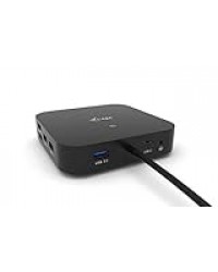 Estación Docking USB-C i-tec C31DUALDPDOCKPD 2xDisplayPort Power Delivery 100W Negro