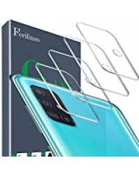 Ferilinso Caméra Arrière Protecteur pour Samsung Galaxy A51 4G/5G, [4 Pièces] Film de Protection en Verre trempé sans Bulles (Transparent)