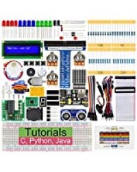 Freenove Ultrasonic Starter Kit for Raspberry Pi 4 B 3 B+ 400, 358-Page Detailed Tutorials, Python C Java Code, 171 Items, 47 Projects, Solderless Breadboard