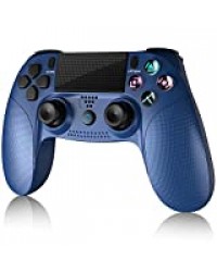 Gamory Manette Pour PS4,Manette PS4 Sans Fil Remplacer Pour Ordinateur Portable Playstation 4/Pro/Slim/PC,Contrôleur à écran Tactile Avec Double Vibration à Six Axes et Audio