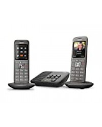 Gigaset CL660A Duo - Téléphone fixe sans fil - Répondeur - 2 combinés - Gris Anthracite