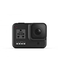 GoPro HERO8 Black - Caméra d'action numérique 4K à l'épreuve de l'eau avec stabilisation avancée, système à écran tactile et contrôle vocal hypersmooth - Live HD Streaming