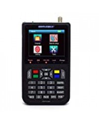 GTMEDIA Star Finder V9 Digital Satellite Star Finder DVB-S2 H.264 / H.265 écran LCD Full HD 1080P Batterie Satellite Star Finder TV Satellite (Orange)