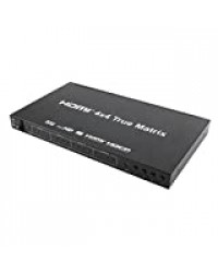 HDMI Matrix Switcher 4 x 4 4 Kx2K 4 entrées, 4 sorties HDMI, répartiteur Matrix Support 4 x 4 IR Romote Control 4 K HDMI 1,4 V Matrix Switcher Box Full HD 1080P 3D