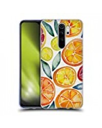 Head Case Designs Officiel Cat Coquillette Tranches d'Agrumes Fruits Et Légumes Coque en Gel Doux Compatible avec Xiaomi Redmi Note 8 Pro