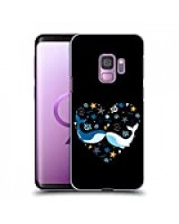 Head Case Designs Officiel Haroulita Amour des Baleines Créatures De La Mer Coque Dure pour l'arrière Compatible avec Samsung Galaxy S9