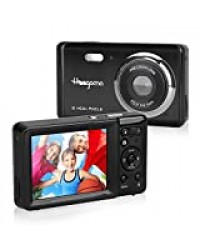 Heegomn Appareil photo numérique pour débutants, 12 Mpx/HD 720p/écran 2,8 pouces/zoom numérique 8x, mini caméra photo pour enfants/adolescents (Noir)