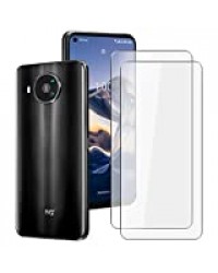 HHUAN 2 pièce de Verre trempé pour Nokia 8 V 5G UW (6.81"), Film en Protecteur d'écran Haute définition avec dureté 9H, sans Bulles [Anti-Rayures] pour Nokia 8 V 5G UW