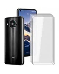 HHUAN 4 pièce de Verre trempé pour Nokia 8 V 5G UW (6.81"), Film en Protecteur d'écran Haute définition avec dureté 9H, sans Bulles [Anti-Rayures] pour Nokia 8 V 5G UW