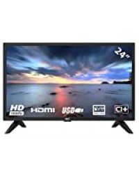 HKC 24F1D HD LED TV 60 cm (24 Pouces HD TV), CI+, HDMI+USB, Triple Tuner, 60Hz, Mediaplayer