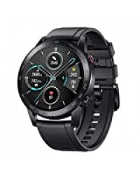 HONOR Magic Watch 2 Montre Connectée, 46mm Smartwatch AMOLED Bracelet Connecté Podometre Femmes Homme Montre Intelligente Étanche 5ATM Cardio Sommeil GPS Contrôle Musique Android iOS, Noir