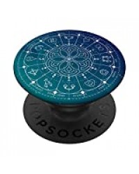 Horoscope Mandala signes Astrologique du Zodiaque PopSockets Support et Grip pour Smartphones et Tablettes