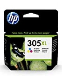 HP 305XL Cartouche d'Encre Tricolore Authentique (3YM63AE) pour HP DeskJet 2300, HP DeskJet 2700, HP DeskJet Plus 4100, HP ENVY 6000 et HP ENVY Pro 6400