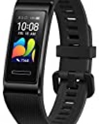 HUAWEI Band 4 Pro - Bracelet Connecté Fitness avec Écran Tactile AMOLED de 0.95", Capteur de Fréquence Cardiaque Continu 24/7, GPS Intégré, Étanchéité 5ATM, Noir