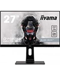 Iiyama GMaster Silver Crow GB2730QSUB1 Moniteur Gaming 27" WQHD 1 ms Freesync 75 Hz VGA/DP/HDMI Hub USB Pied réglable en hauteur Multimédia ChÃ¢ssis Slim Noir