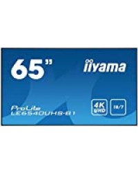 iiyama Prolite 4K UHD 3 840 x 2 160 65 Zoll Noir, LE6540UHS-B1