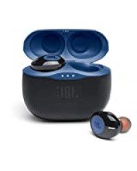 JBL TUNE 125TWS – Écouteurs intra-auriculaires sans fil – Bluetooth – Autonomie jusqu'à 32 heures avec l'étui de recharge – Couleur : bleu