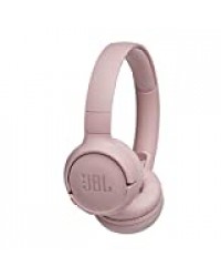 JBL TUNE500BT – Casque Supra-Auriculaire – Léger et Pliable – Écouteurs Bluetooth Sans Fil – Avec Micro et Commande Mains Libres – Autonomie Jusqu'à 16 hrs – Bluetooth, Rose