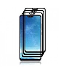 J&D Compatible pour 3-Pack Protection écran Xiaomi Mi 8 Lite, [Non Couverture Complète] [sans Bulles] Protecteur d'écran en Verre Trempé Courbé pour Xiaomi Mi 8 Lite Protection écran