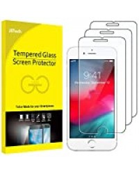 JETech Film de Protection d'écran pour iPhone 8 Plus, iPhone 7 Plus, iPhone 6s Plus et iPhone 6 Plus, Verre Trempé Outil Facile à Installer, Lot de 2