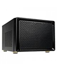 Kolink Satellite Mini ITX/Micro ATX Boîtier - PC - Petits et discrets - Refroidisseurs d'unité Centrale jusqu'à 165 mm - GPU jusqu'à 280 mm - Noir