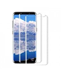 Kucosy [2 Pièces] Verre Trempé pour Samsung S8, 3D-Curved Protection d'écran en Verre Trempé pour Galaxy S8 [Dureté 9H] [Anti-Rayures] Haut Définition Film Protection écran Compatible avec Galaxy S8