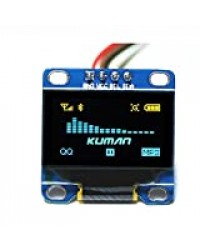 Kuman 0.96 Pouces Module Jaune IIC OLED Série 12c IIC 128x64 LCD Ecran pour Arduino Raspberry Pi ky34-BY