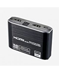 KuWFI Convertisseur audio HDMI prenant en charge optique Toslink SPDIF 7.1 HDMI 2.0 Extracteur audio 4K 60Hz RGB8:8:8 HDR HDMI Splitter 4K HDMI Audio Converter