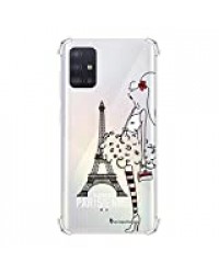 La Coque Francaise Coque Compatible avec Samsung Galaxy A51 5G Silicone Coins antichocs Solide Protection complète Resistant Transparente Parisienne Motif Ecriture Tendance