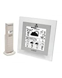 La Crosse Technology WD9542 Station Météo France J+4/Alerte - Aluminium Translucide