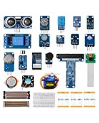 LABISTS Carte Starter Kit de Démarrage Complet avec 15 Projets, 8 Capteurs pour Débutants et Professionnels DIY Compatible avec Raspberry Pi et Arduino