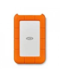 LaCie 1 To Rugged Mini USB 3.0 Portable 2.5", Disque Dur Externe pour PC et Mac, Résistant aux Chocs, Chutes et à la Pression, avec les services Rescue (LAC301558)