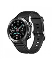 LATEC Montre Connectée, Tracker d'Activité Homme avec Moniteur Cardio Fréquence/Podomètre/Alerte SNS/Ecran Tactile 5ATM Etanche Montre Intelligente Smartwatch Compatible iOS Android Huawei