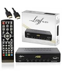 LEYF PA-2211 Décodeur TNT, Full HD 1080p, DVB T2, Tuner TNT, Décodeur TV (HDTV,SCART,USB) HD pour TV + HD câble