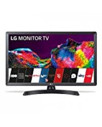 LG 28TN515S-PZ Moniteur Smart TV 70 cm (28") avec écran LED HD (1366 x 768, 16:9, DVB-T2/C/S2, WiFi, 5 ms, 250 CD/m2, 5 M:1, Miracast, 10 W, 1 x HDMI 1.3, 1 x USB 2.0 Noir